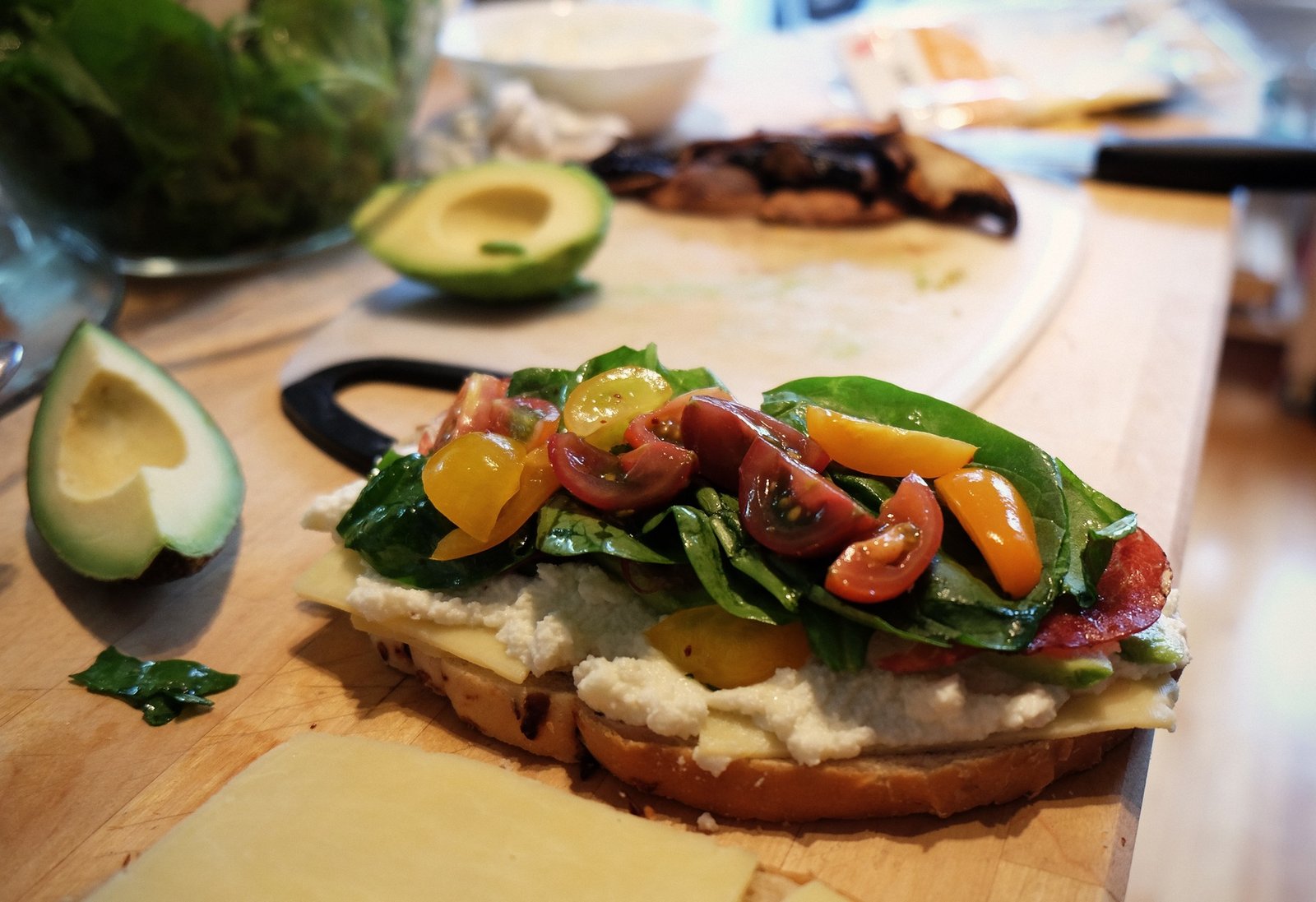 Sandwich aux légumes